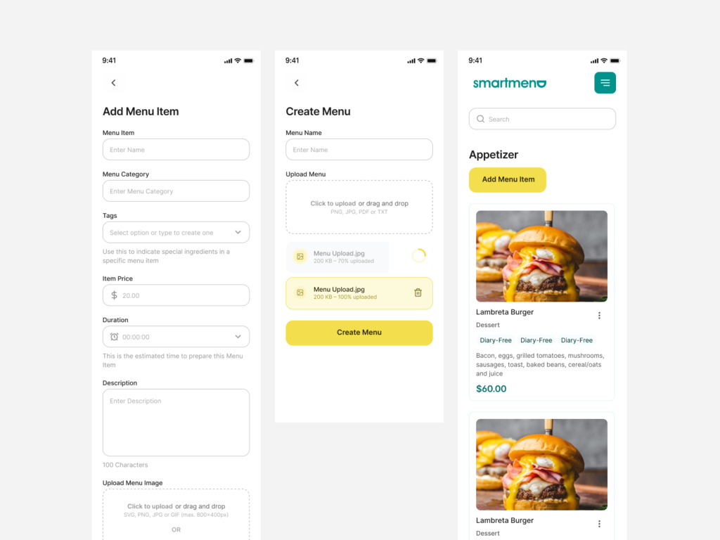 smartmenu dashboard 3